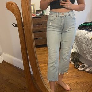 Express Ultra High Rise Light wash Jeans